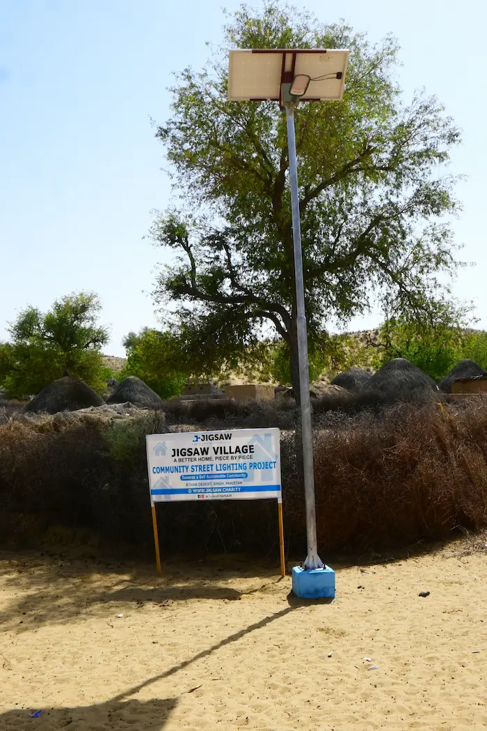 Jigsaw Village Street Light Project by Sindh Development Organization